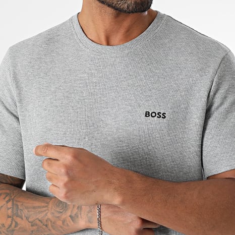 BOSS - Ensemble Tee Shirt Et Short Jogging Waffle 50535891 50535884 Gris